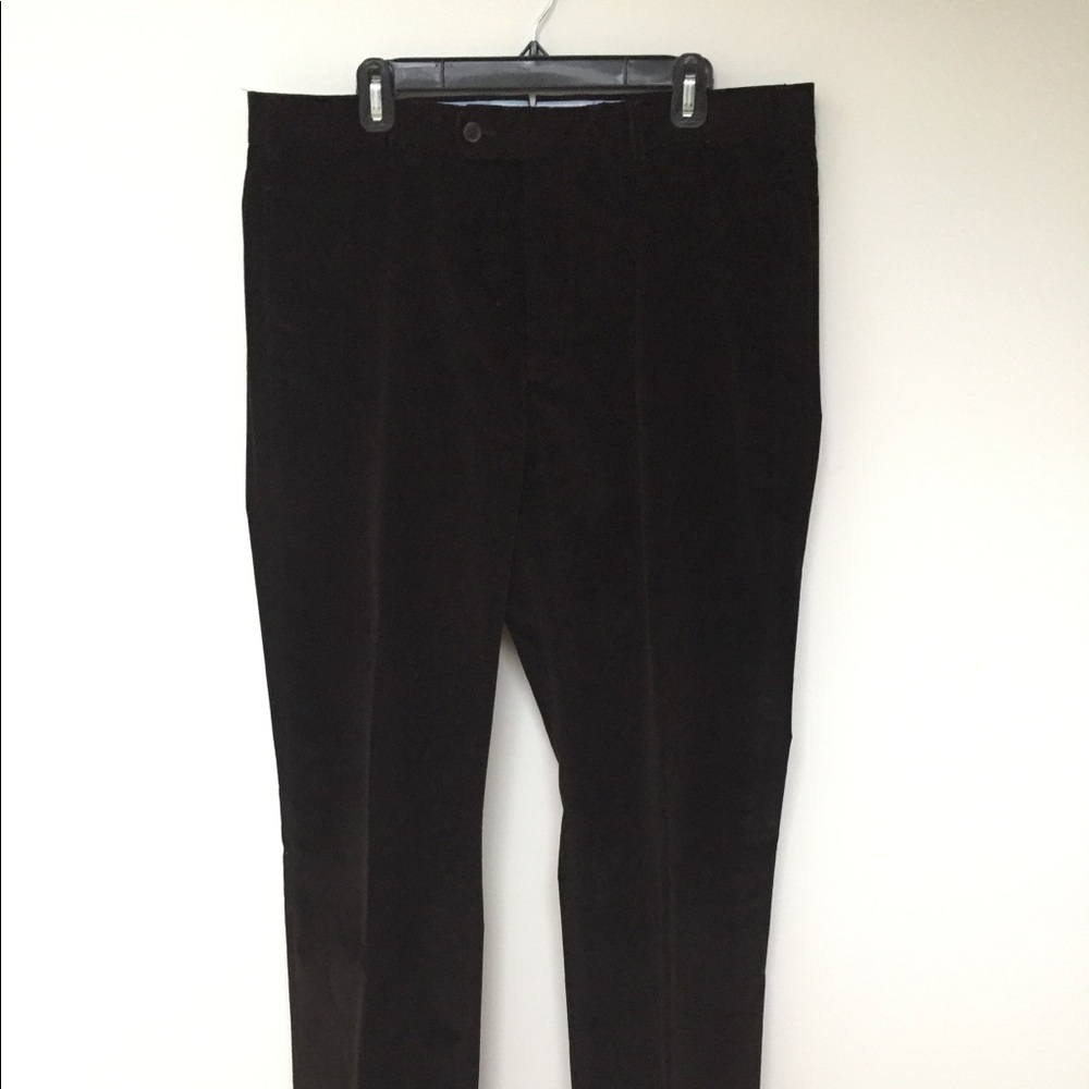Faconnable black corduroy men’s pants.